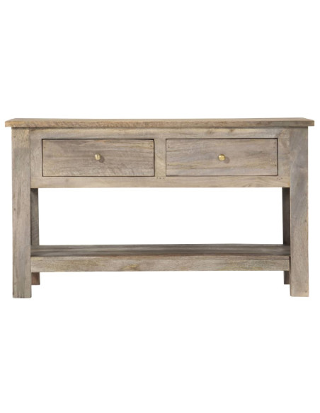Tavolino da Salotto 82x52x47 cm in Legno Massello di Mango