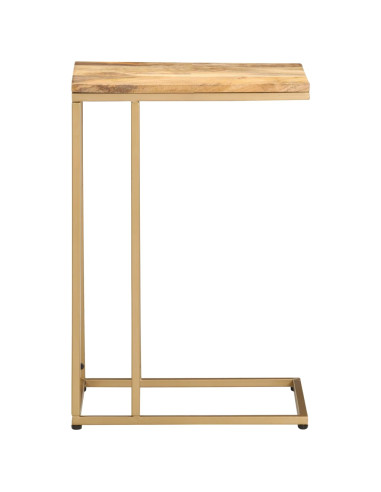 Tavolino di Servizio 35x45x65 cm in Legno Massello di Mango