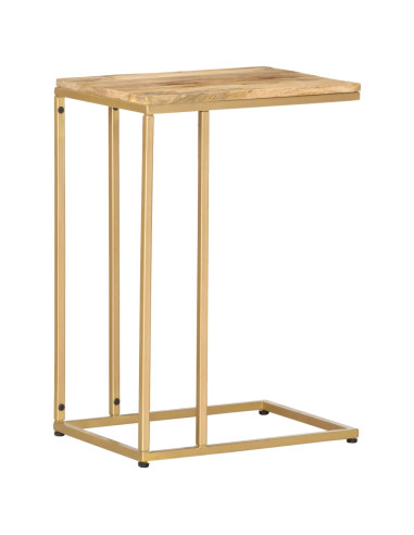 Tavolino di Servizio 35x45x65 cm in Legno Massello di Mango