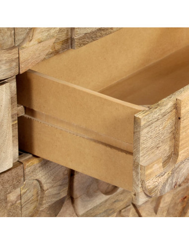 Mobile Alfabeto 6 Cassetti 120x35x79 cm in Legno Massello Mango