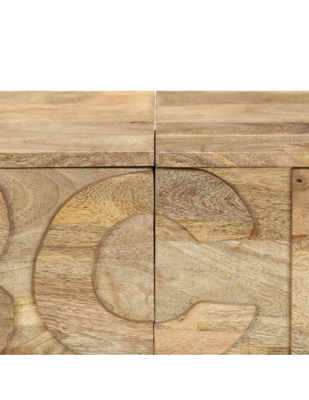 Mobile Alfabeto 6 Cassetti 120x35x79 cm in Legno Massello Mango