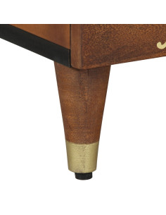 Comodino con porta Marrone miele 40 x 33 x 46 cm 2