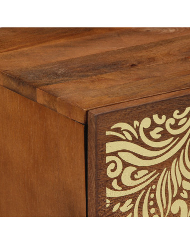 Comodino con porta Marrone miele 40 x 33 x 46 cm