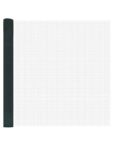 Palo della recinzione Verde 25 x 1,6 m (rete 12 x 12 mm)