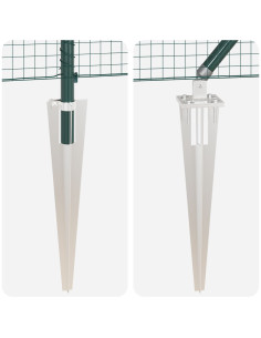 Palo della recinzione Verde 25 x 1,4 m (maglia 25 x 25 mm) 2