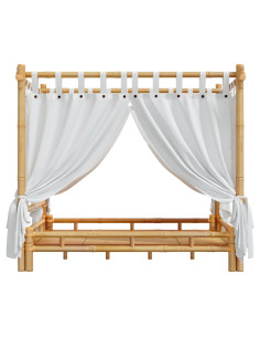 Letto a Baldacchino 140x200 cm in Bambù