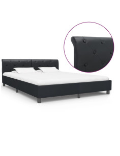 Giroletto Nero in Similpelle 160x200 cm 2