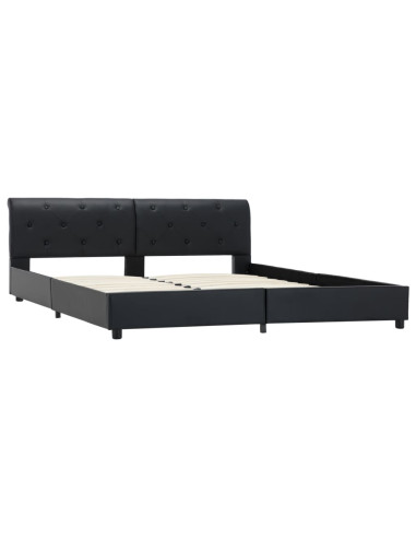 Giroletto Nero in Similpelle 160x200 cm