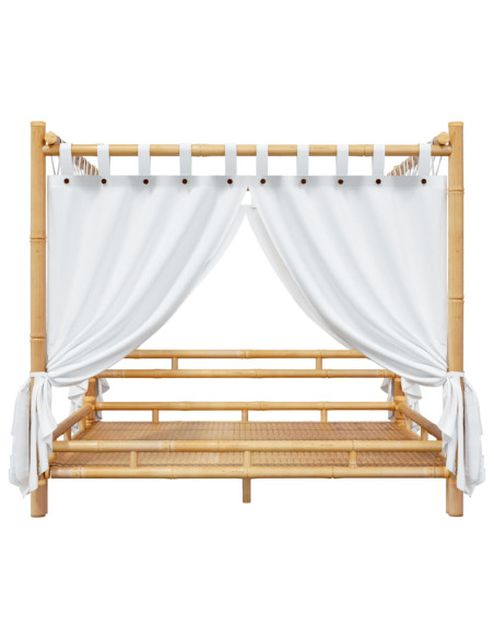 Letto a Baldacchino 200x200 cm in Bambù