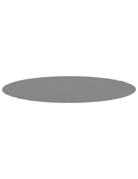 Telo Sotto Piscina Grigio Chiaro Ø396 cm Geotessile Poliestere