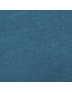 Set di Divani 3 pz con Cuscini Blu in Velluto