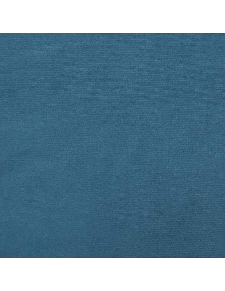 Set di Divani 3 pz con Cuscini Blu in Velluto