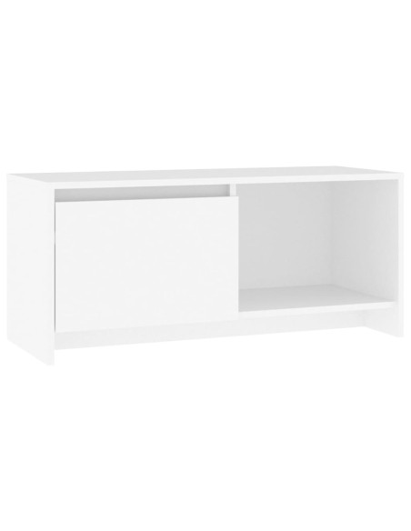 Mobile Porta TV Bianco 90x35x40 cm in Legno Multistrato