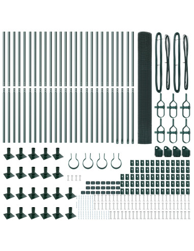 Palo della recinzione Verde 50 x 1,2 m (maglia 25 x 25 mm)