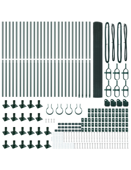 Palo della recinzione Verde 50 x 1,2 m (maglia 25 x 25 mm)