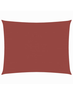 Parasole a Vela Oxford Rettangolare 4x5 m Terracotta 2