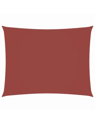 Parasole a Vela Tessuto Oxford Rettangolare 2x3,5m Terracotta