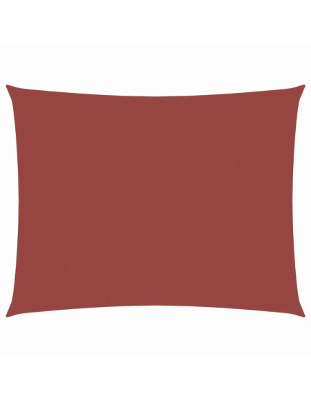 Parasole a Vela Tessuto Oxford Rettangolare 2x3,5m Terracotta