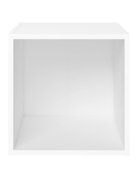 Mobile Porta TV Bianco 37x35x37 cm in Legno Multistrato