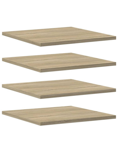Ripiani per Libreria 4pz Rovere Sonoma 40x40x1,5cm Multistrato
