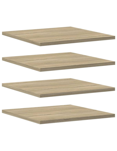 Ripiani per Libreria 4pz Rovere Sonoma 40x40x1,5cm Multistrato