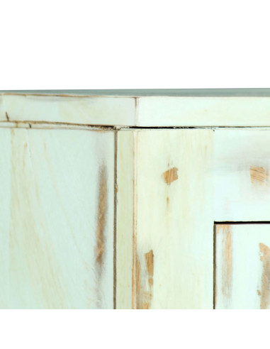 Credenza Azzurra 110x35x70 cm in Legno Massello di Mango