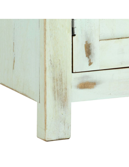 Credenza Azzurra 110x35x70 cm in Legno Massello di Mango