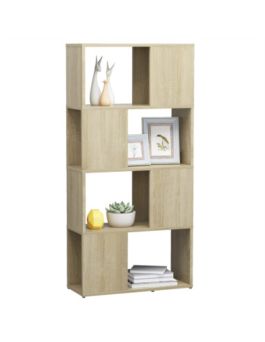 Libreria/Divisorio Rovere Sonoma 60x24x124,5 cm in Truciolato