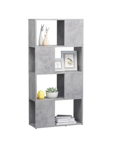 Libreria/Divisorio Grigio Cemento 60x24x124,5 cm
