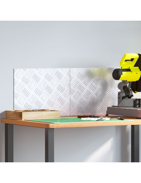 Gradini per Scale 2 pcs Argento 40 x 30 cm Alluminio