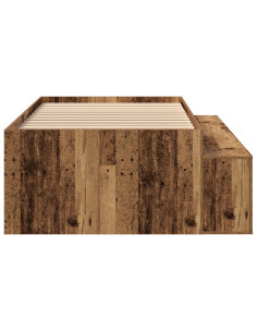 Struttura del letto Legno vecchio 80 x 200 cm Legno multistrato 2