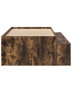 Struttura del letto Rovere fumé 90 x 190 cm Legno multistrato 2