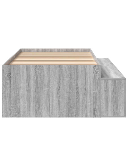 Struttura Letto  Grigio Sonoma 90x190 cm