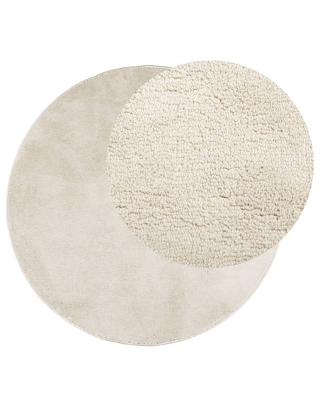 Tappeto OVIEDO a Pelo Corto Beige Ø 240 cm