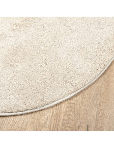 Tappeto OVIEDO a Pelo Corto Beige Ø 240 cm
