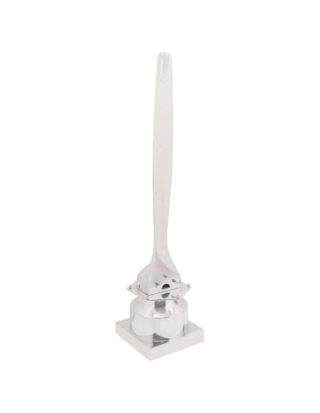 Scultura  Argento 26x26x110 cm in alluminio Mezzo Elica