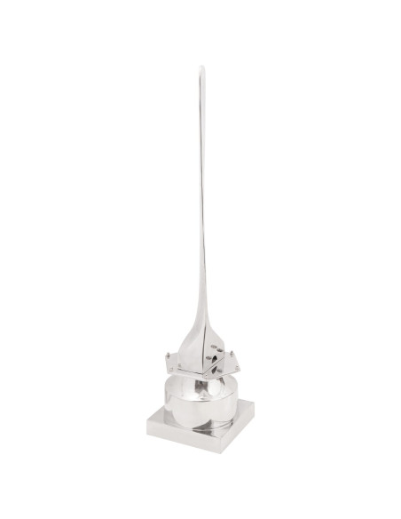 Scultura  Argento 26x26x110 cm in alluminio Mezzo Elica