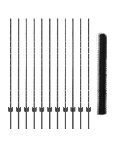 Recinzione con Posto Grigio 1,4 x 25 m Acciaio 2