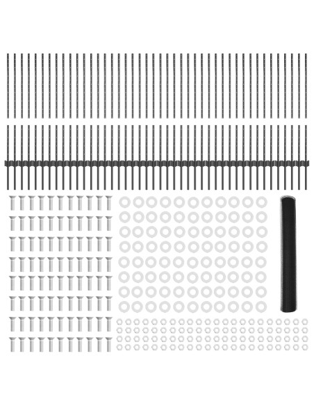 Pali di Recinzione  22 pcs U-Channel Grigio 100 cm Acciaio, Recinzione Esagonale  Grigia 1x100 m Acciaio