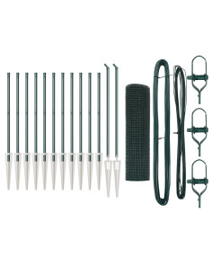 Palo della recinzione Verde 25 x 0,4 m (rete 16 x 16 mm)