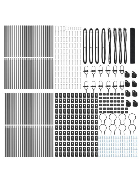 Palo della recinzione Grigio 100 x 1 m (maglia 16 x 16 mm)