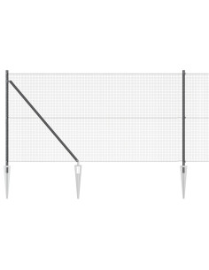 Palo della recinzione Grigio 100 x 1 m (maglia 16 x 16 mm)