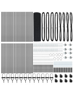 Palo della recinzione Grigio 100 x 1 m (maglia 12 x 12 mm) 2