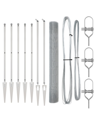 Palo della recinzione Argento