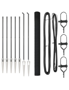 Palo della recinzione Grigio 10 x 1,5 m (rete 25 x 25 mm)