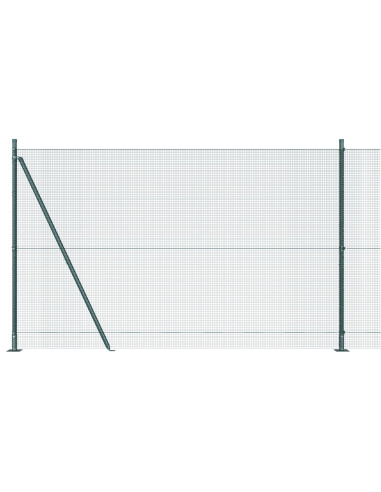 Palo della recinzione Verde 25 x 1,4 m (rete 12 x 12 mm)