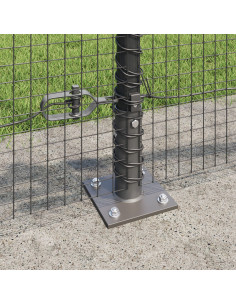 Palo della recinzione Grigio 100 x 0,6 m (rete 19 x 19 mm)