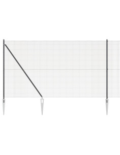Palo della recinzione Grigio 25 x 1,6 m (rete 12 x 12 mm)