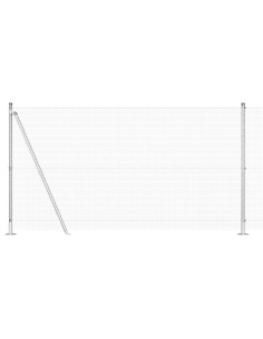 Palo della recinzione Argento 25 x 1,2 m (rete da 12 x 12 mm)