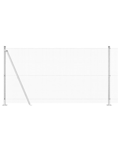 Palo della recinzione Argento 25 x 1,2 m (rete da 12 x 12 mm)